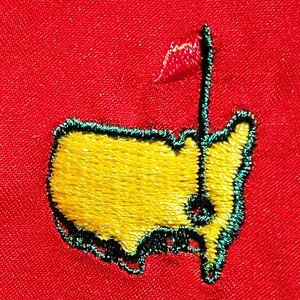 Augusta MASTERS 1/2 Button Golf Pullover Red Large